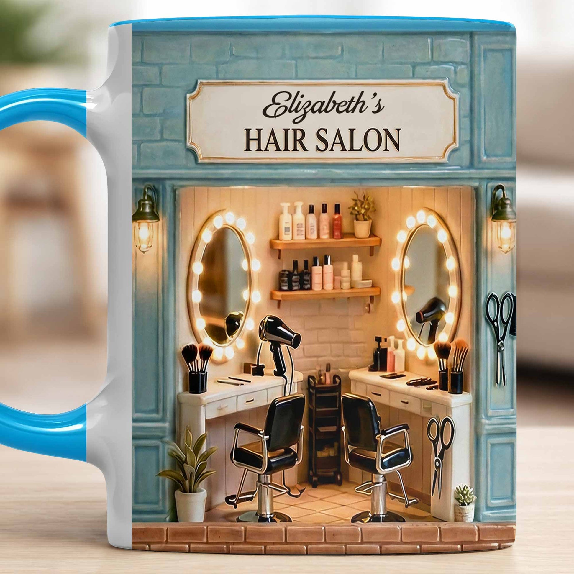 My Hair Salon Design With Barber Chairs And Mirrors