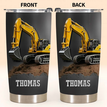 Excavator Construction Tumbler