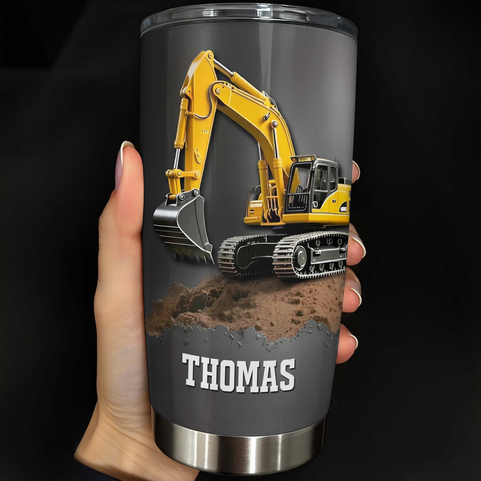Excavator Construction Tumbler
