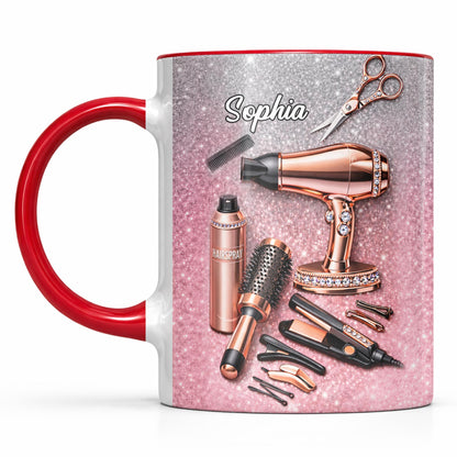 Stylist Tools and Sparkles Hair Dryer Scissors and Flat Iron