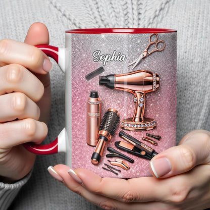 Stylist Tools and Sparkles Hair Dryer Scissors and Flat Iron