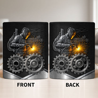 Stay Bold And Inspired, Featuring Welding Helmet And Gears - Personalized Custom Coffee Mug - JBS112_MG