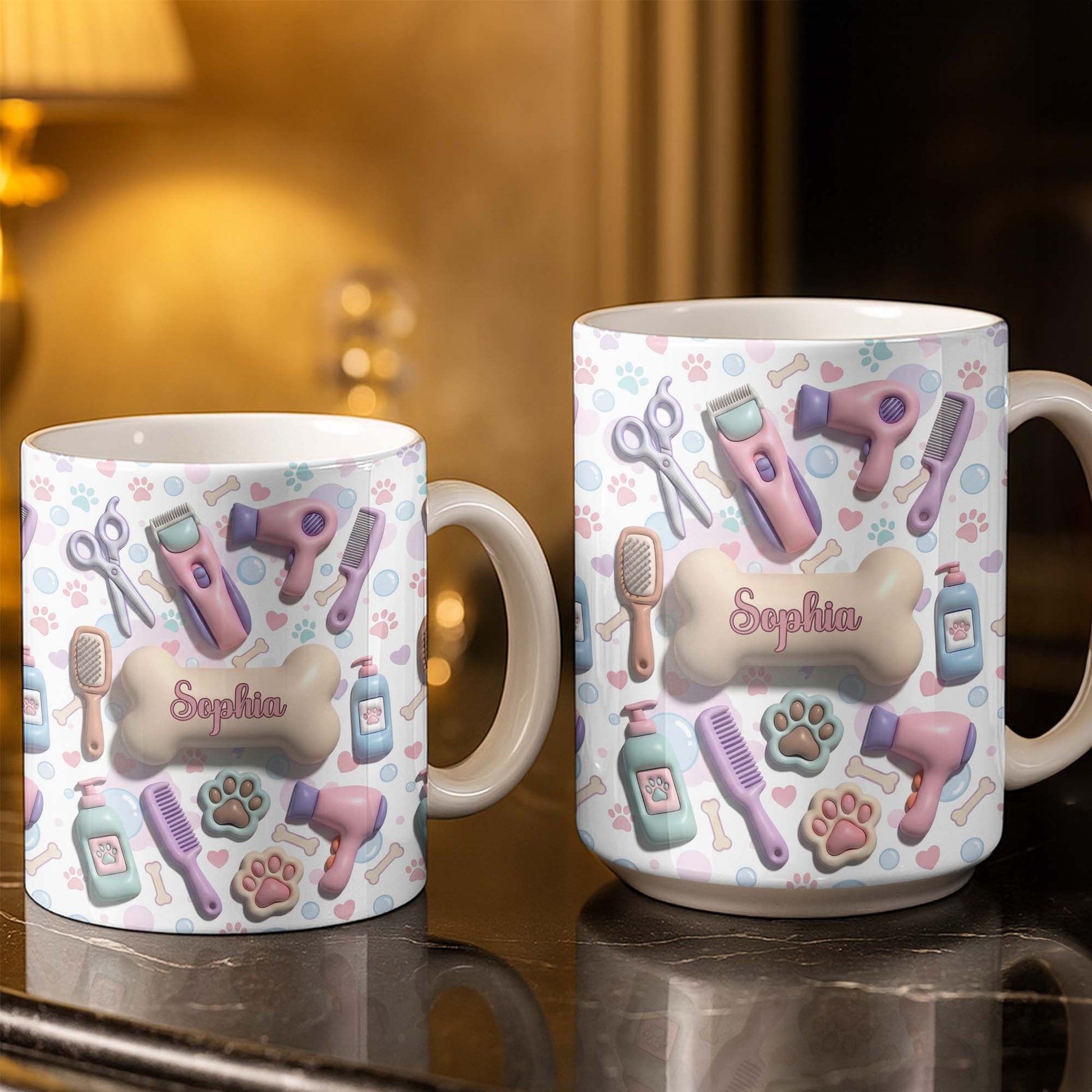 Gift For Pet Grooming Essentials And Paw Prints