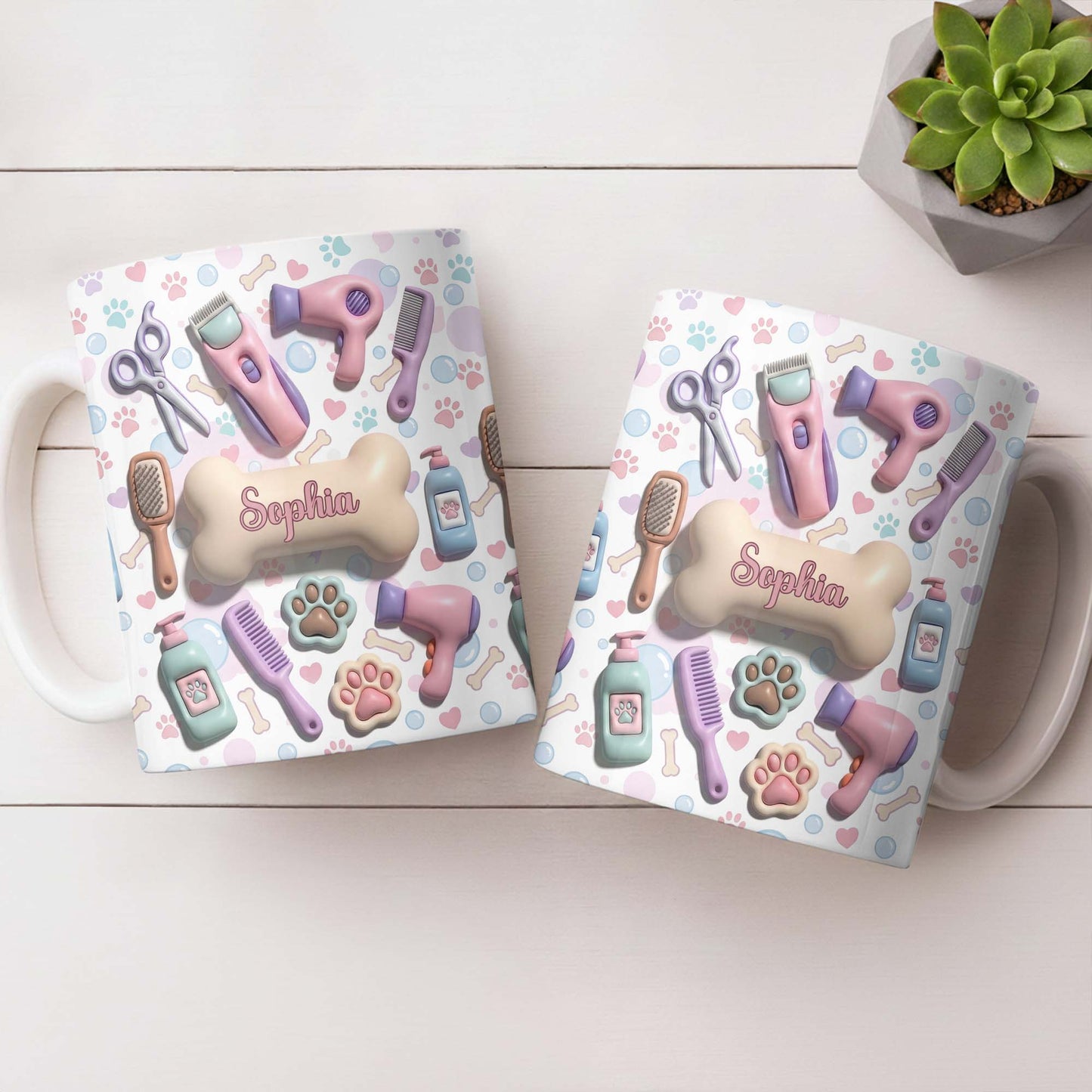 Gift For Pet Grooming Essentials And Paw Prints