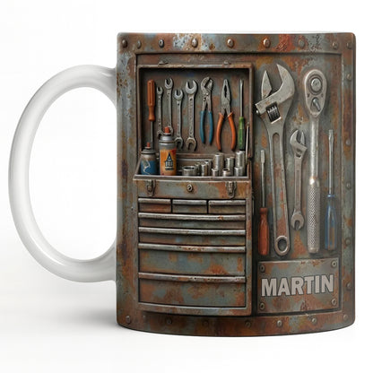 Personalized Custom Name and Tools Coffee Mug