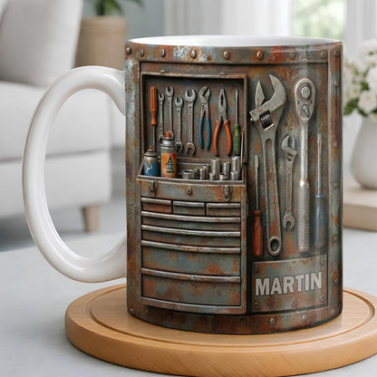 Personalized Custom Name and Tools Coffee Mug