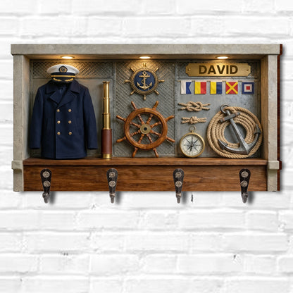 Navigate Your Way Home Ship Wheel Anchor And Nautical Elements