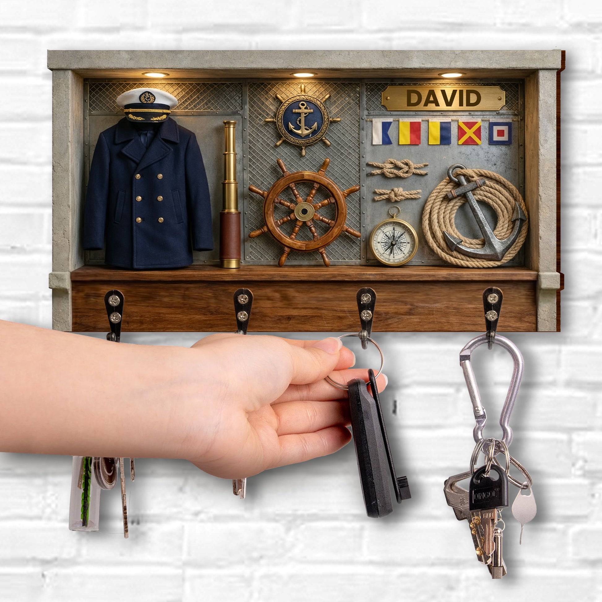 Navigate Your Way Home Ship Wheel Anchor And Nautical Elements