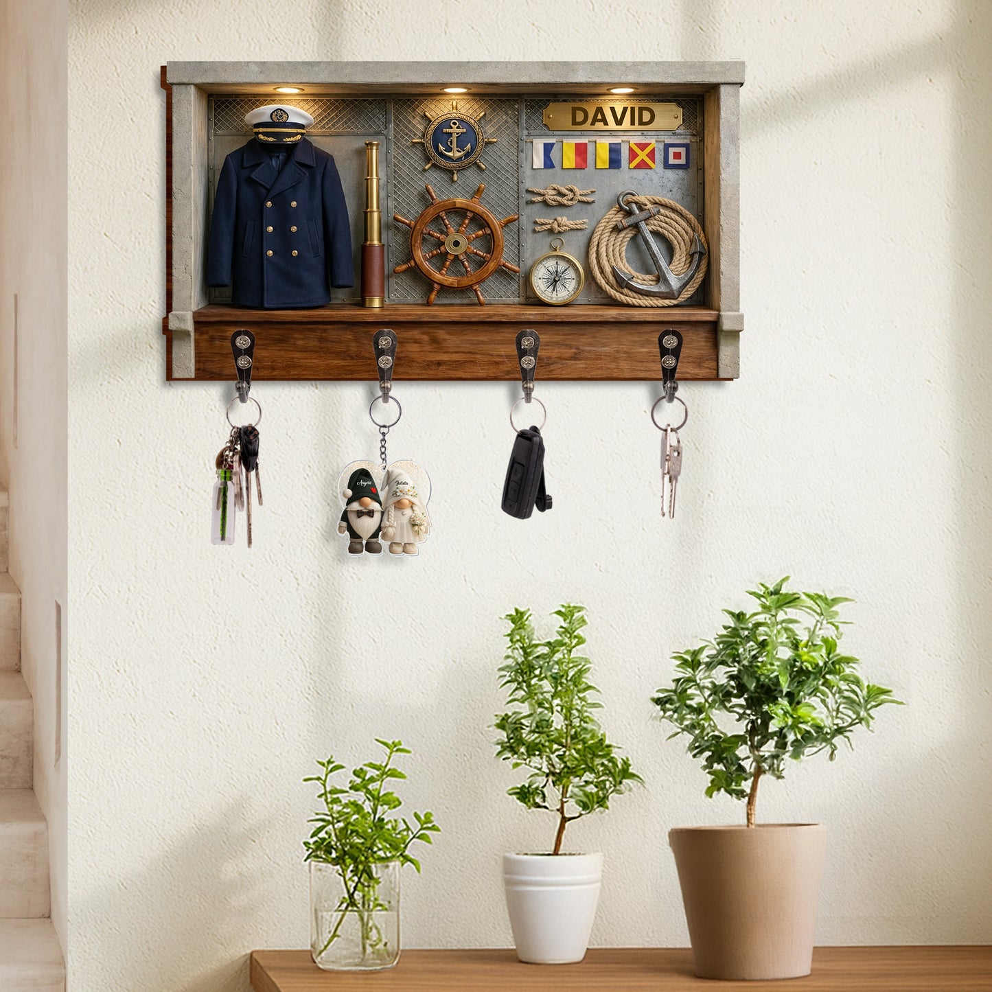 Navigate Your Way Home Ship Wheel Anchor And Nautical Elements