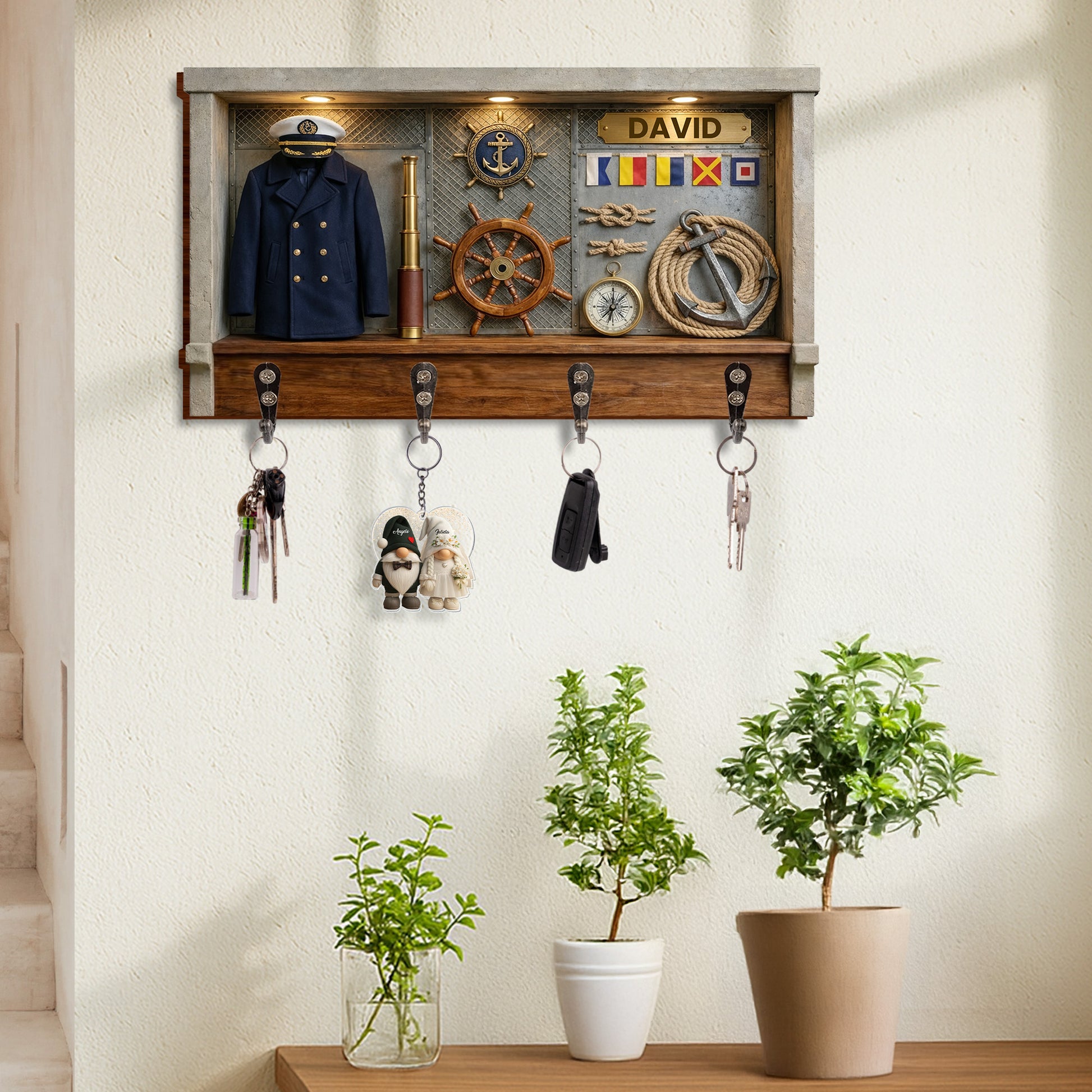 Navigate Your Way Home Ship Wheel Anchor And Nautical Elements