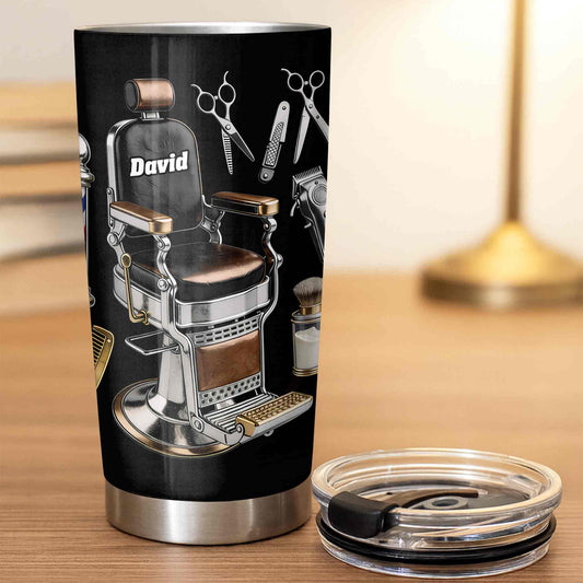 Vintage Barber Shop Tools And Professional Chair Personalized Design