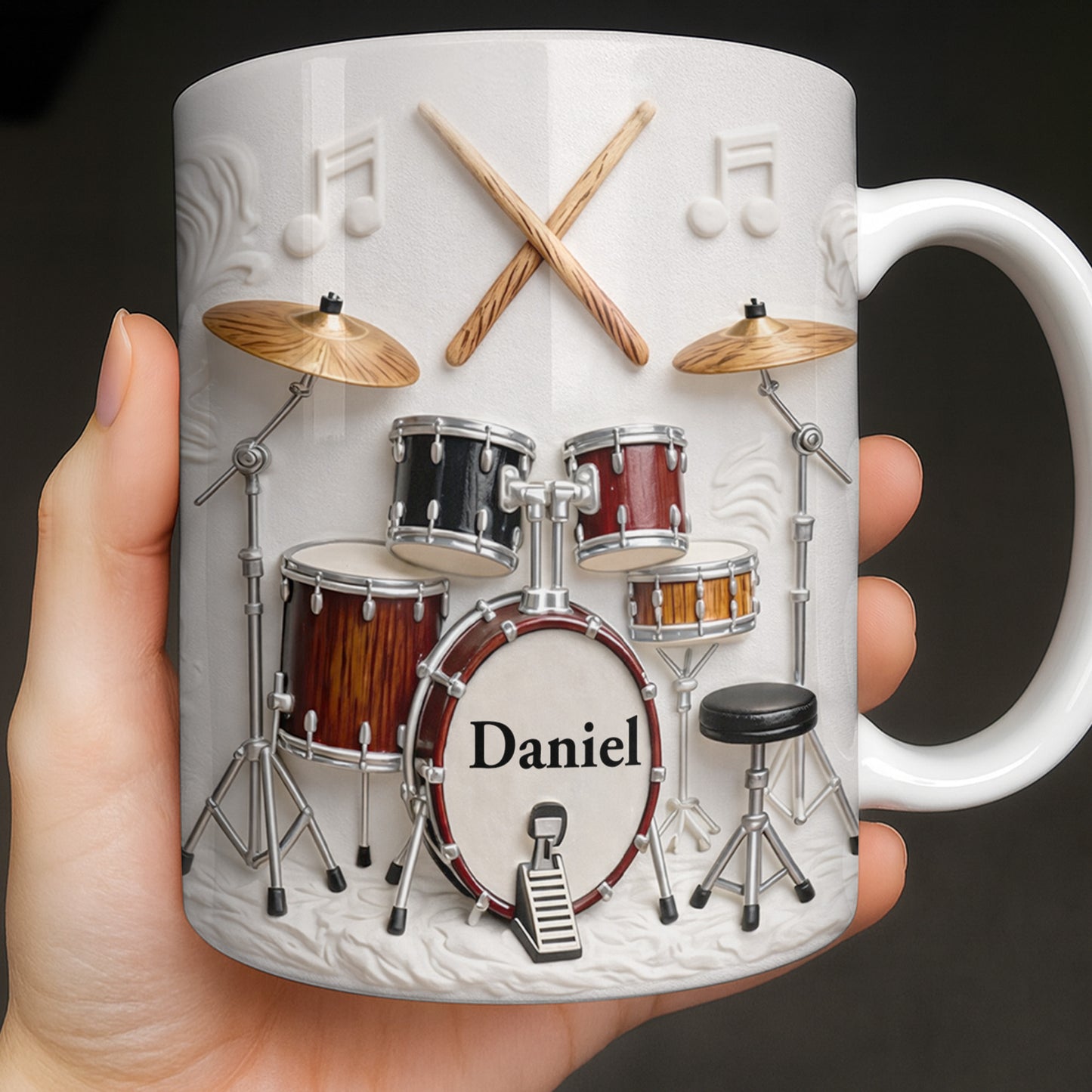 A Life Full Of Rhythm And Beats Drum Kit Set And Drumsticks