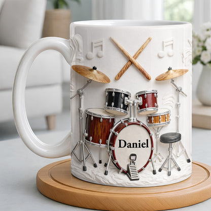 A Life Full Of Rhythm And Beats Drum Kit Set And Drumsticks