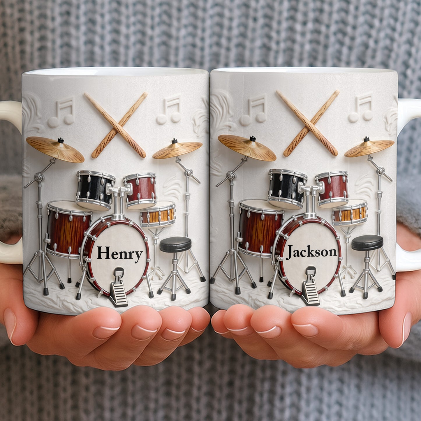 A Life Full Of Rhythm And Beats Drum Kit Set And Drumsticks