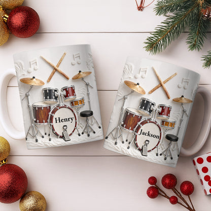 A Life Full Of Rhythm And Beats Drum Kit Set And Drumsticks