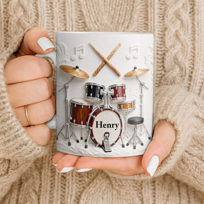 A Life Full Of Rhythm And Beats Drum Kit Set And Drumsticks