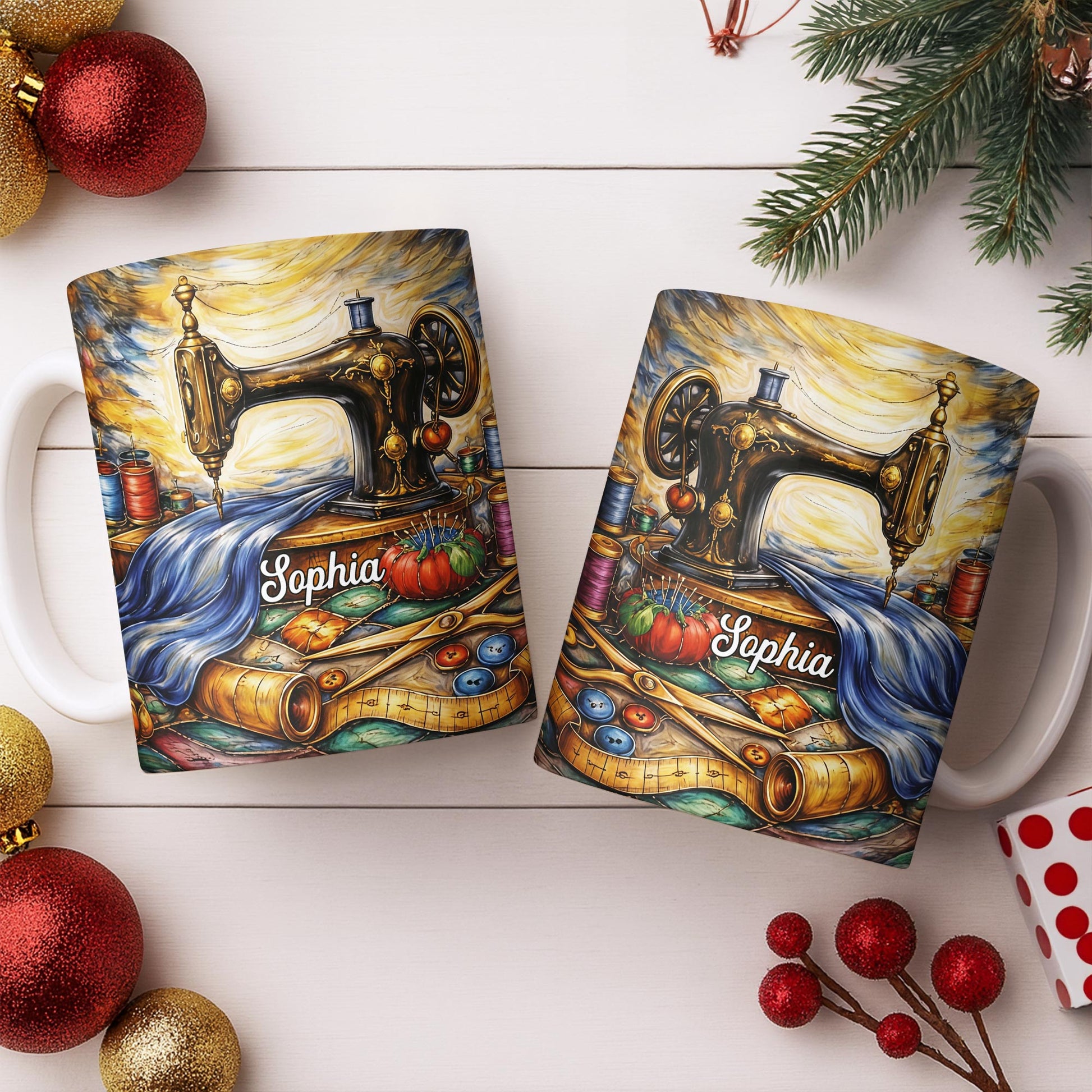 Vintage Sewing Machine and Tools Sewing Enthusiast Design