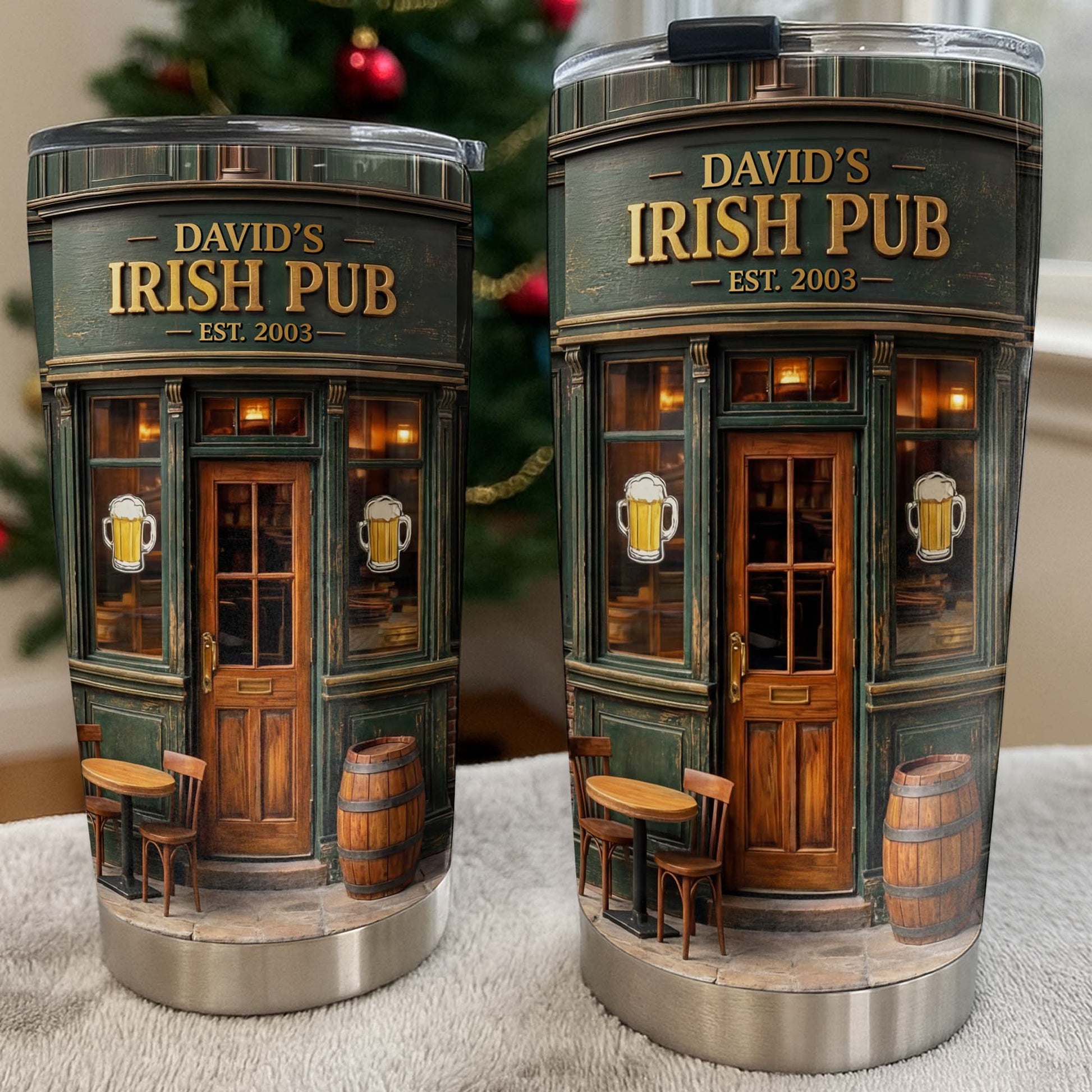 Irish Pub Est Beer Mug Design Bar Storefront