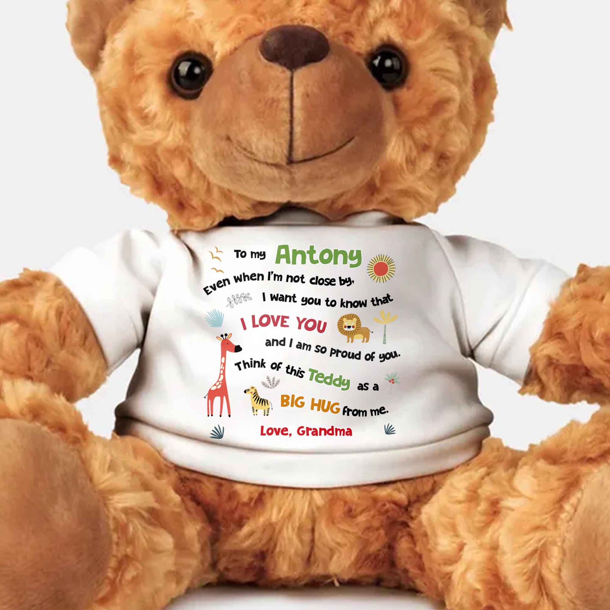 To My Antony, Even When I'm Not Close by, I Love You, Teddy Bear and Sun