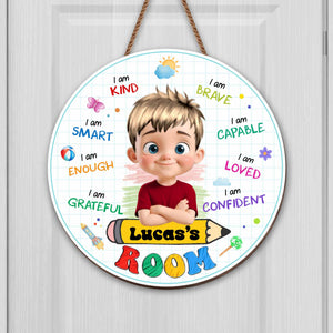 I Am Kind, I Am Brave, Sign For Kids Room