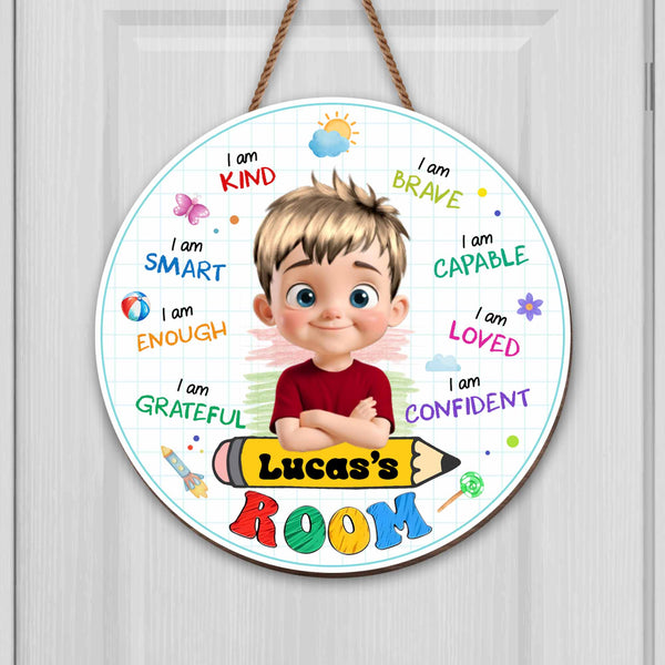 I Am Kind, I Am Brave, Sign For Kids Room