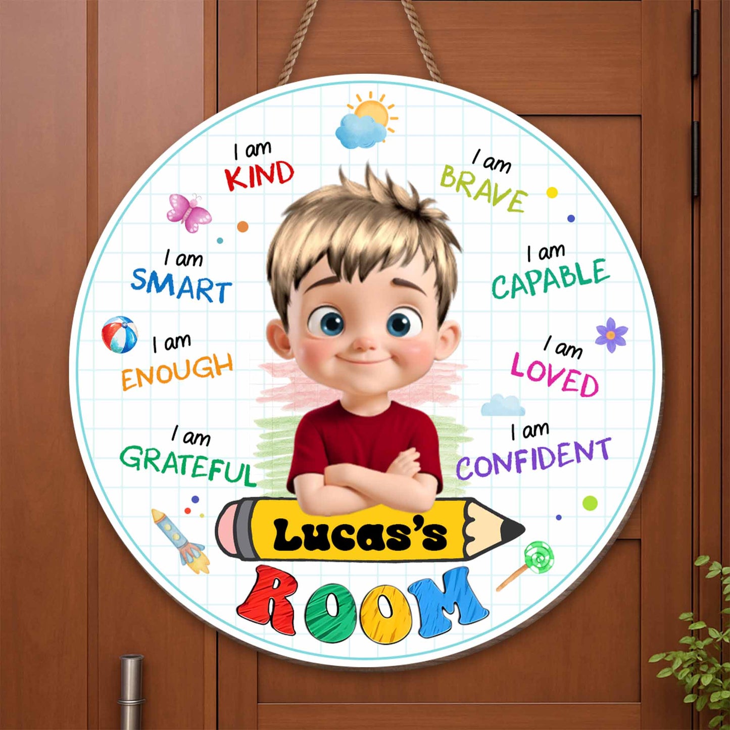 I Am Kind, I Am Brave, Sign For Kids Room