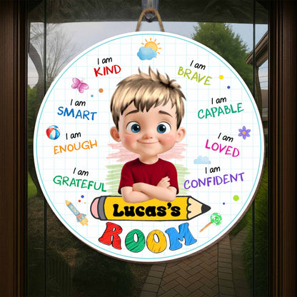 I Am Kind, I Am Brave, Sign For Kids Room