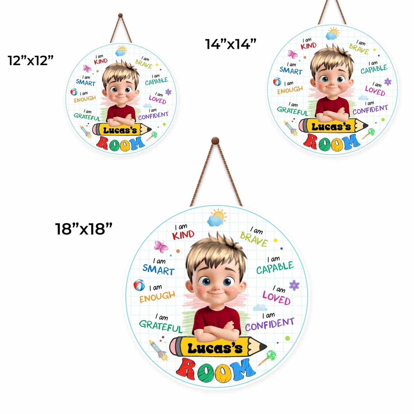 I Am Kind, I Am Brave, Sign For Kids Room