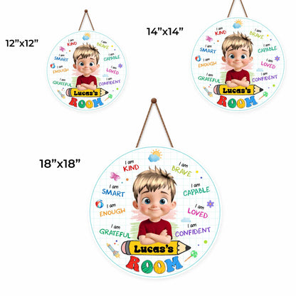 I Am Kind, I Am Brave, Sign For Kids Room