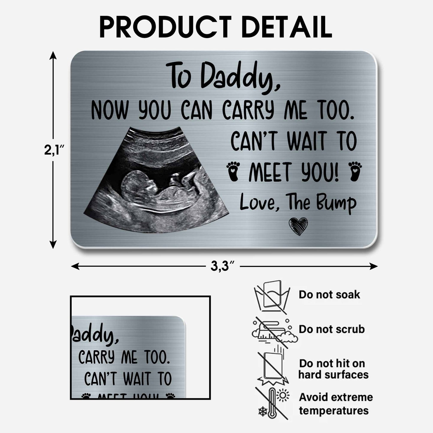 To Daddy Now You Can Carry Me Too, Love The Bump