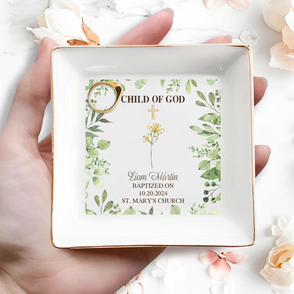 Child Of God Baptism Decorative Jewelry Dish