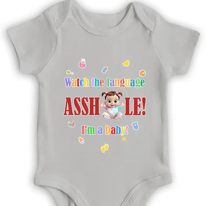 Watch the Language Assh*le! I'm a Baby, Baby and Playful Icons