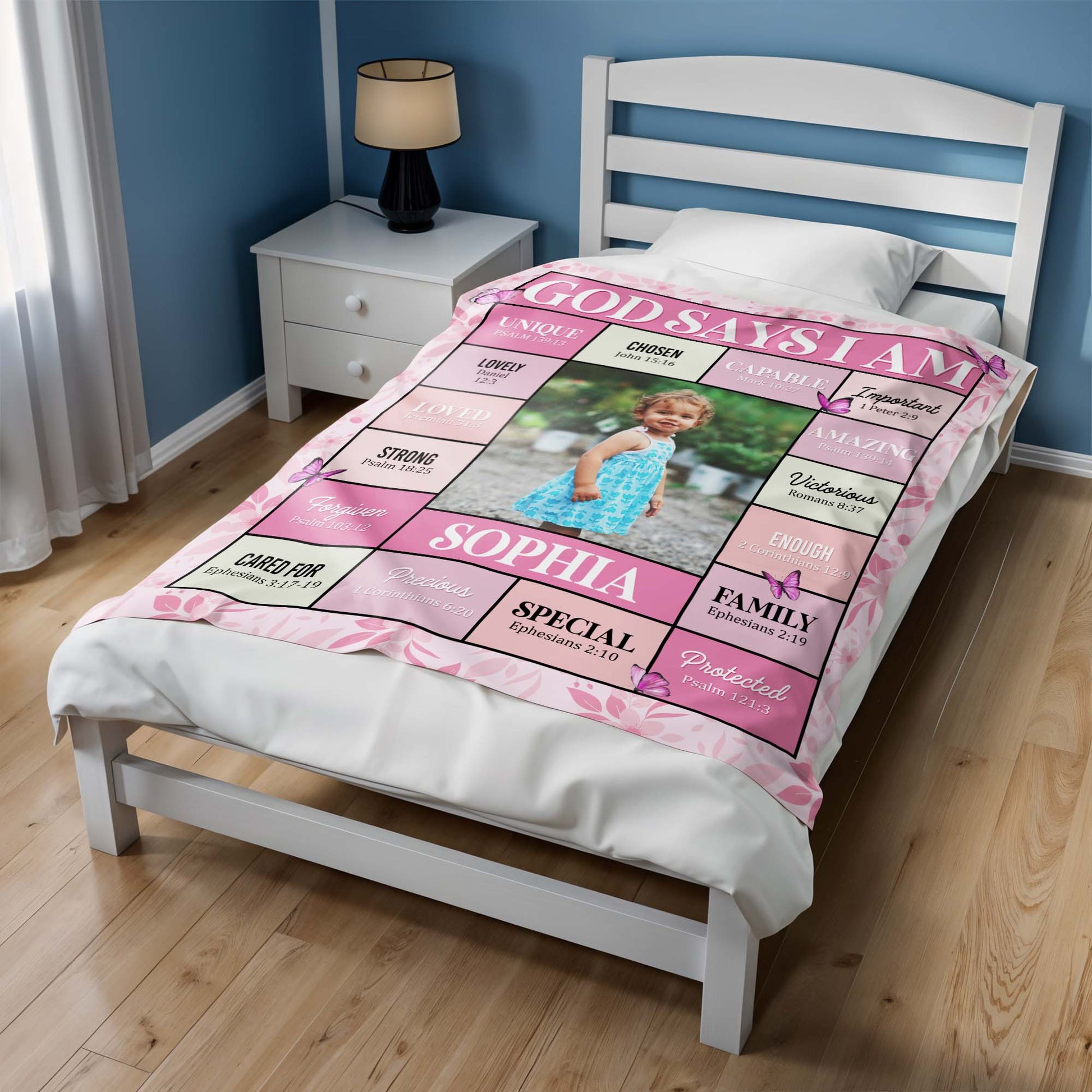 God Says I Am Unique, Chosen, Capable And More Inspiring Blanket