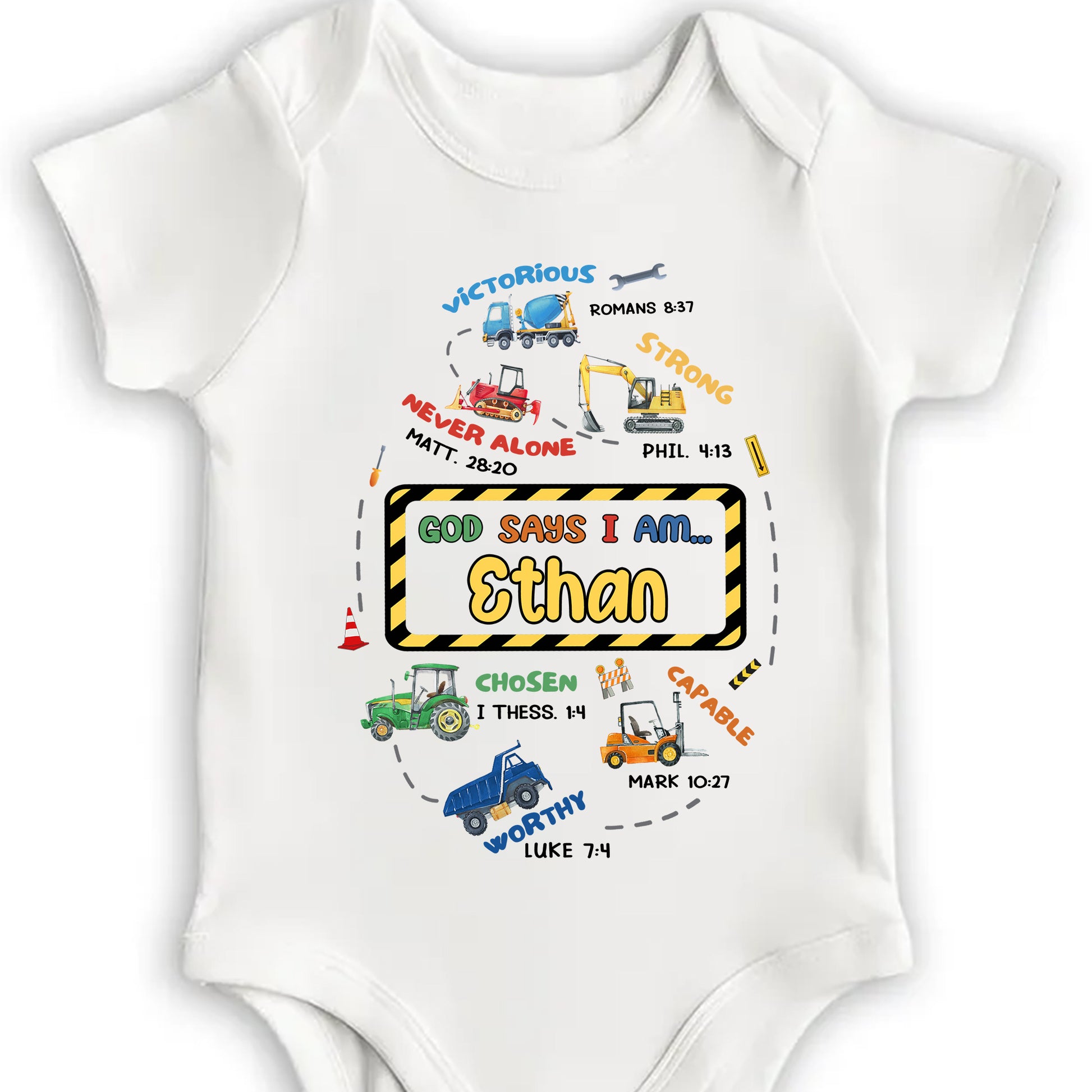 God Says I Am Victorious, Strong, Never Alone, Tractors and Christian Symbols