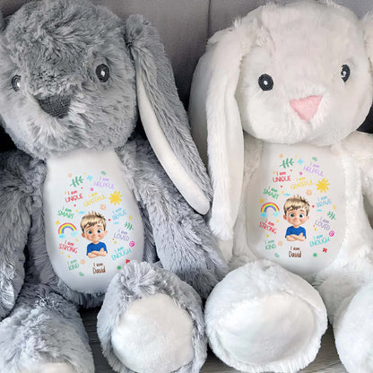 I Am Unique, I Am Helpful, I Am Grateful, Positive Affirmations On Bunny