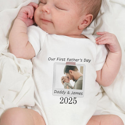 Our First Father's Day, Photo Of Father And Child