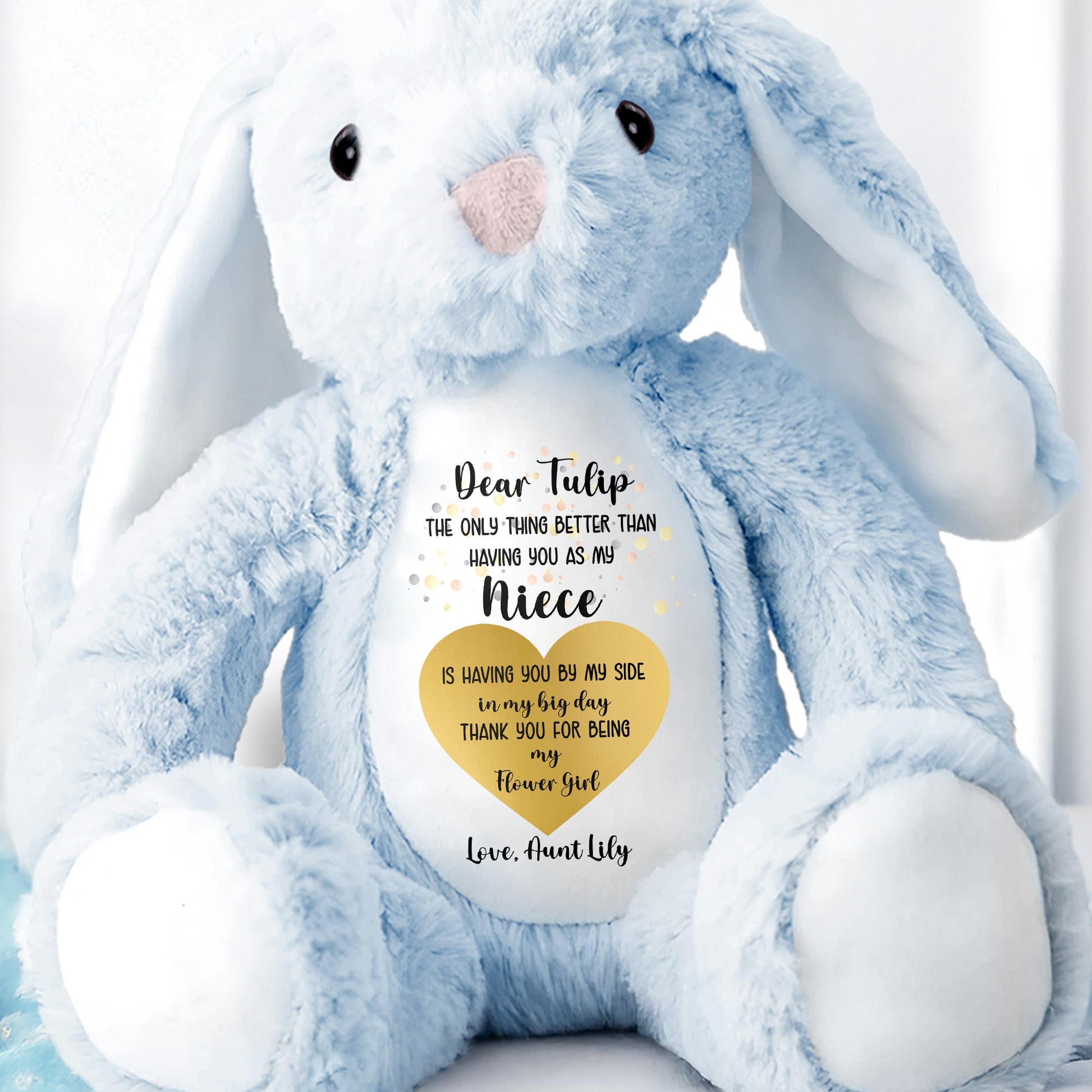 Dear Tulip, The Only Thing Better Than Having You As My Niece, Stuffed Bunny