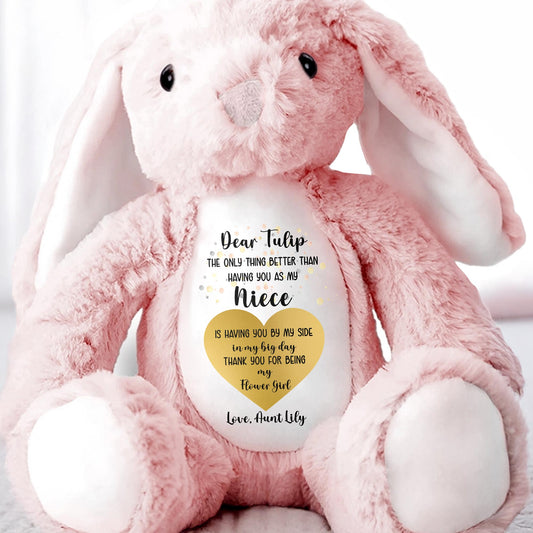 Dear Tulip, The Only Thing Better Than Having You As My Niece, Stuffed Bunny