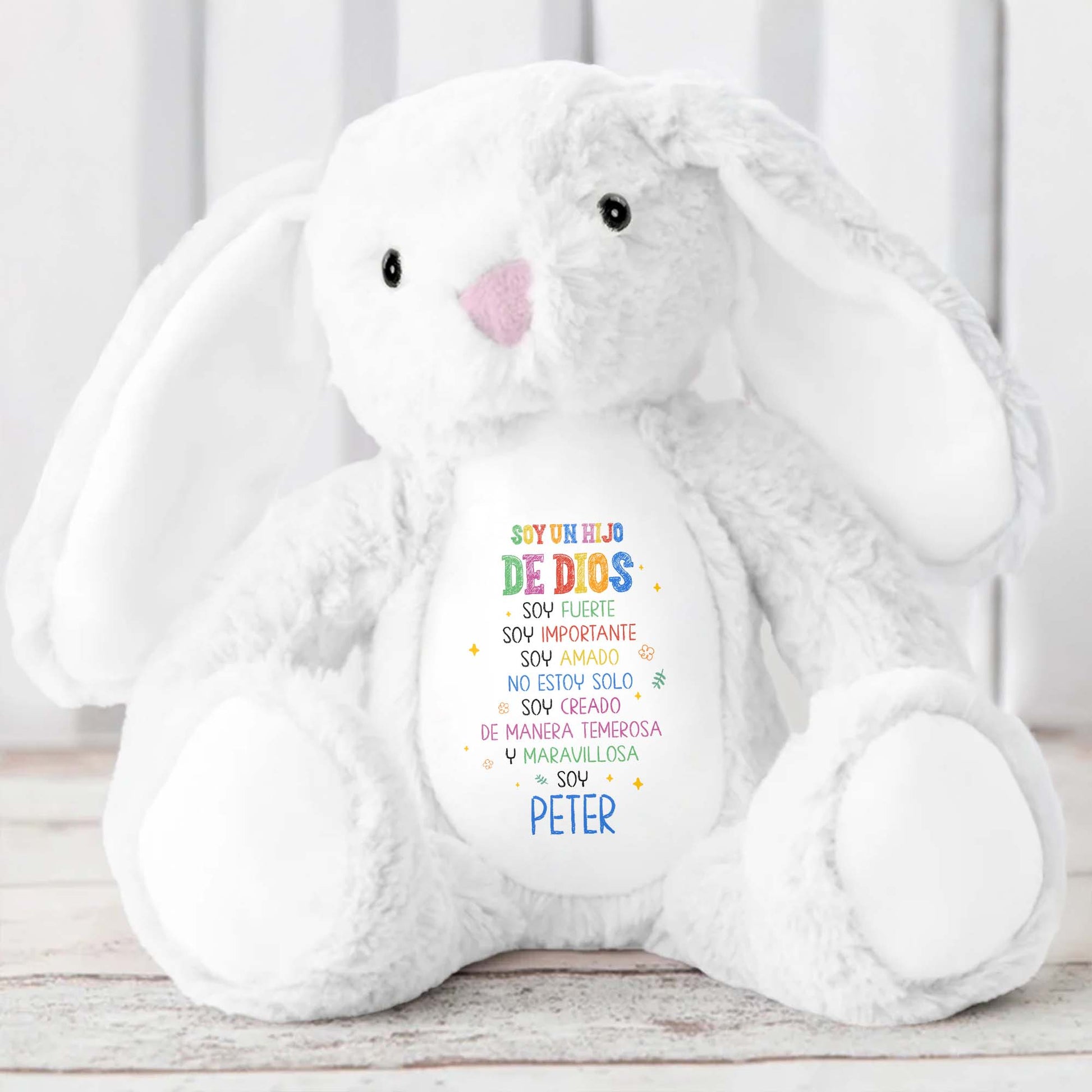 Soy Un Hijo De Dios, Soy Fuerte, Stuffed Bunny