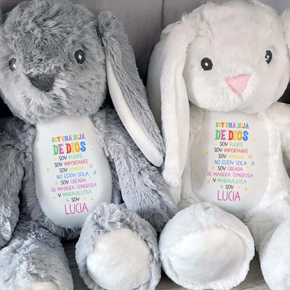 Soy Una Hija De Dios, Soy Fuerte, Stuffed Bunny