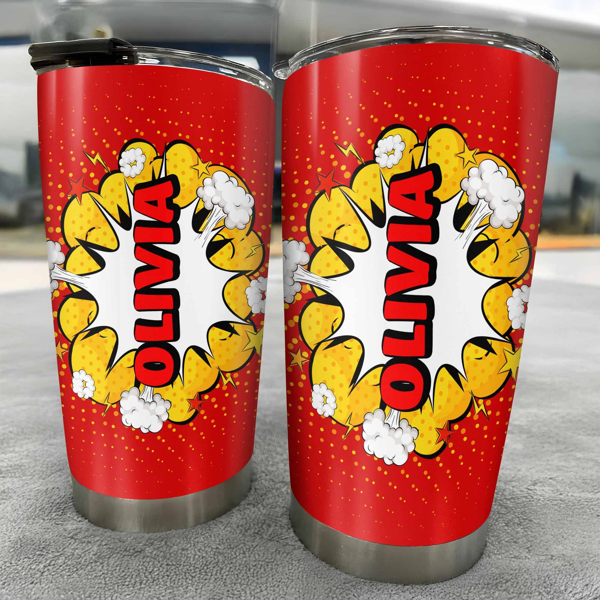 Burst Of Name In Tropical Style With Comic Style Explosion