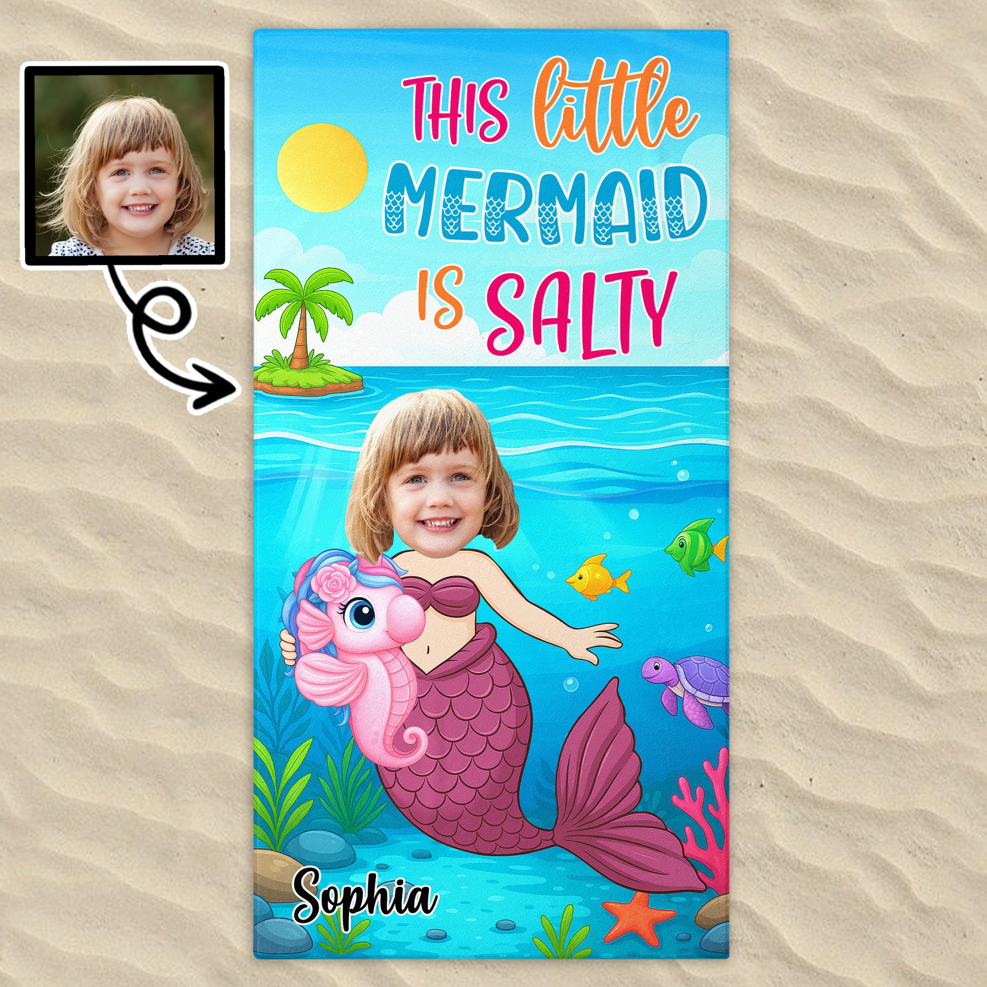 This Little Mermaid Is Salty With Tropical Beach Theme