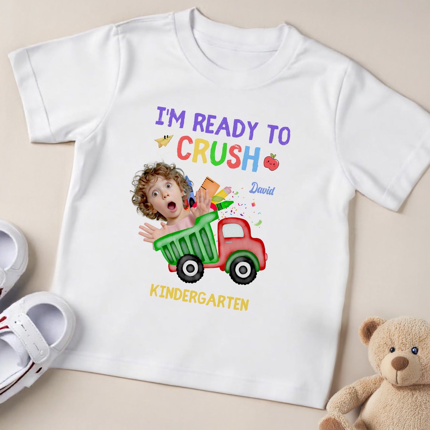 I'm Ready To Crush Kindergarten With Toy Car And Books