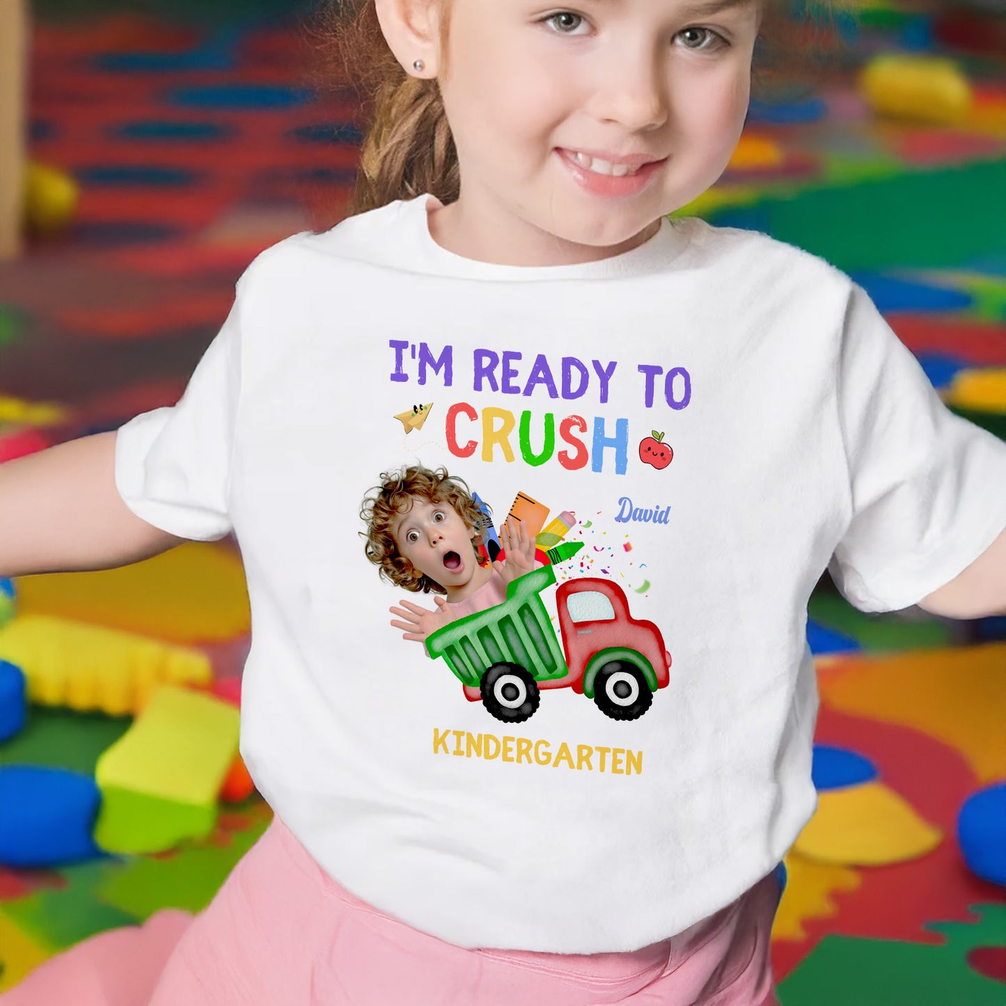 I'm Ready To Crush Kindergarten With Toy Car And Books