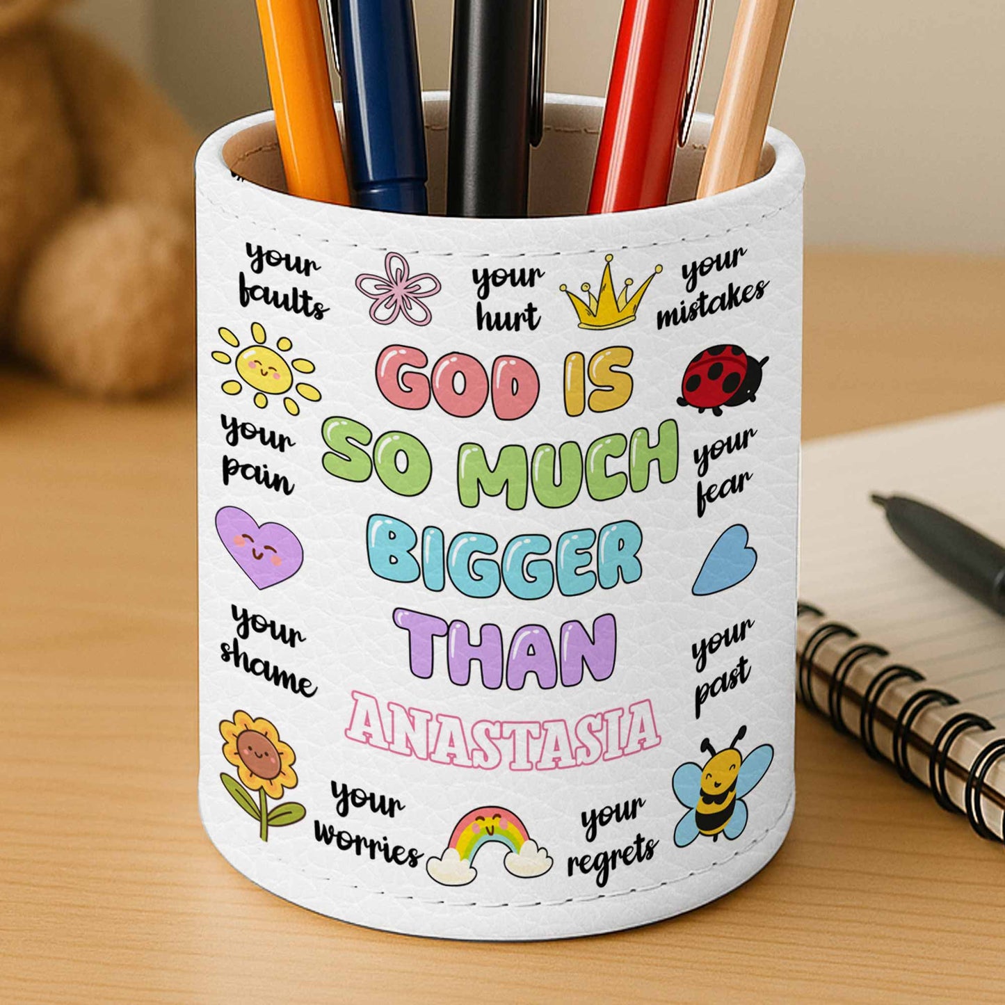 Good Is So Much Bigger, Sun, Ladybug, Heart, Flower