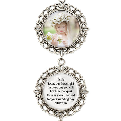 Today Our Flower Girl, Something Old For Your Wedding Day, Pendant Charm