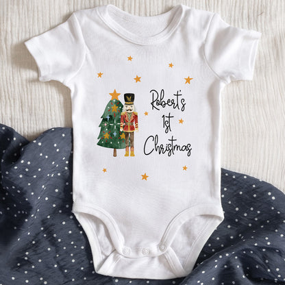 1st Christmas With Nutcracker And Christmas Tree