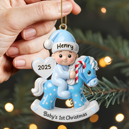 Celebrate Your Baby's First Christmas With Rocking Horse