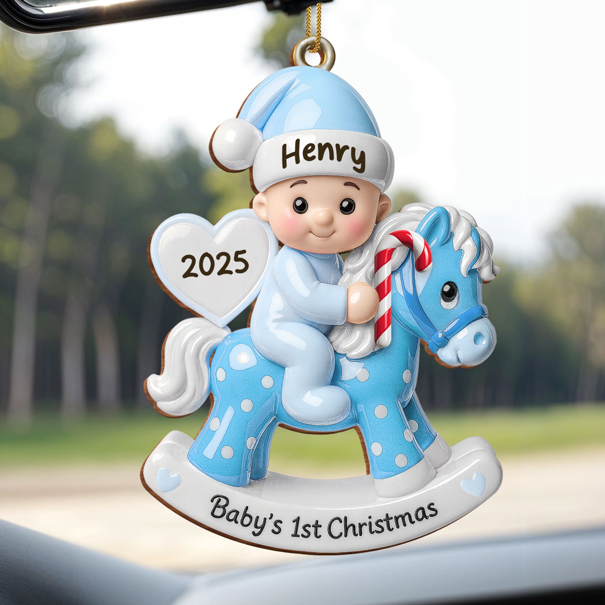 Celebrate Your Baby's First Christmas With Rocking Horse