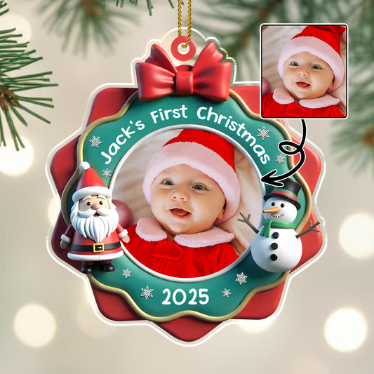 Jack's First Christmas With Santa And Snowman